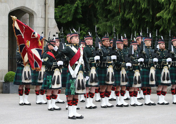 King Charles Is Greeted At The Gates Of Balmoral At The Start Of His Holiday