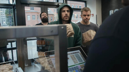 Casey Affleck and Matt Damon Rob a Dunkin with Finger Guns in New Video