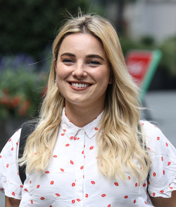 Sian Welby Seen Departing Global Radio