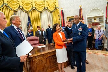 General Charles Q. Brown Sworn in as the Chief of Staff of the Air Force