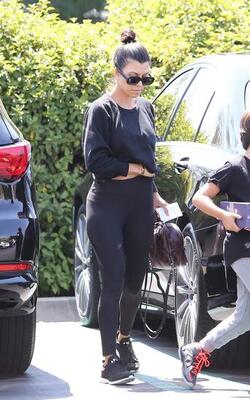 Kourtney Kardashian Is All Smiles After Treating The Kids To A Movie