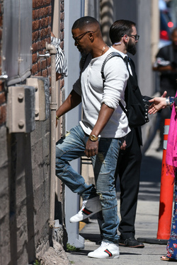 Jamie Foxx is seen at Jimmy Kimmel Live 