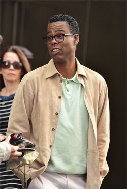 Chris Rock and Adam Sandler on set of The Week Of Chris Rock and Adam Sandler on set of The Week Of