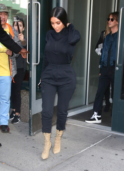 Kim Kardashian West Khloe Kardashian and Jonathan Cheban out in New York City.