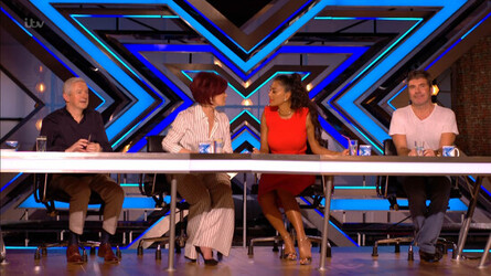 Nicole Scherzinger Simon Cowell Sharon Osbourne Louis Walsh