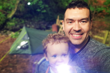 LUCKY DAD CAN ESCAPE INTO A FOREST IN HIS BACK GARDEN