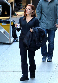 Jessica Chastain First Looks Molly s Game in Toronto