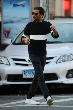 Aziz Ansari Spotted Filming In NYC
