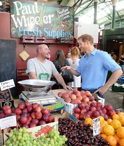 Prince Harry visits Borough Market