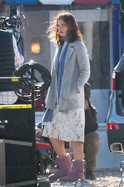 Joshua Jackson Ruth Wilson on the Set of The Affair Joshua Jackson Ruth Wilson on the Set of The Affair