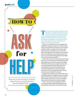 How to ask for help
