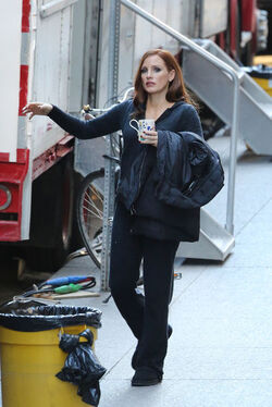 Jessica Chastain First Looks Molly s Game in Toronto