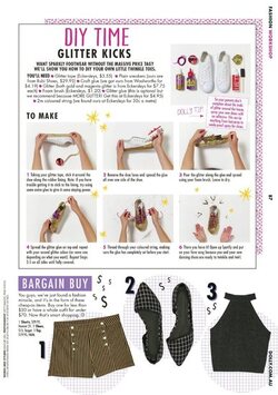 Fashion Beauty August 2016 DIY Time glitter kicks Fashion Beauty August 2016 DIY Time glitter kicks