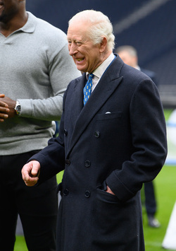 HM King Charles III Visits Tottenham Hotspur