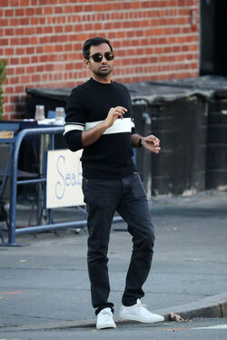Aziz Ansari Spotted Filming In NYC
