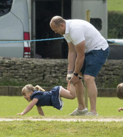 Zara and Mike Tindall have fun with Prince William and their kids at the polo Zara and Mike Tindall have fun with Prince William and their kids at the polo