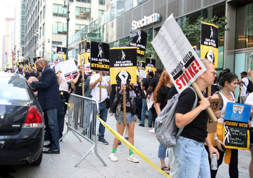 SAG AFTRA Strike At HBO Offices SAG AFTRA Strike At HBO Offices