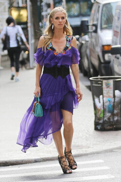 Nicky Hilton Rothschild on her way to the 50th Anniversary of Animal Haven