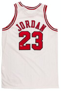 1997 1998 Michael Jordan Signed Chicago Bulls Game Used Home Jersey to be Auctioned