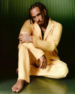 F1 Champion Lewis Hamilton Takes Rimowa Luggage to ELLE Brasil September 2024