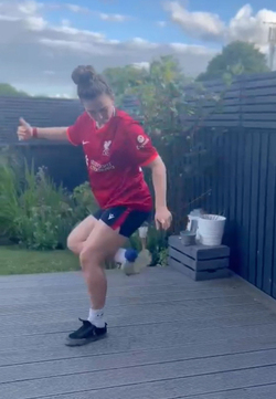 Freestyling footballer hopes to follow in the footsteps of England s lionesses Freestyling footballer hopes to follow in the footsteps of England s lionesses
