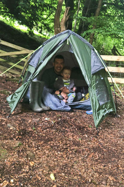 LUCKY DAD CAN ESCAPE INTO A FOREST IN HIS BACK GARDEN