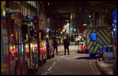 The scene following the London Bridge Terror attack