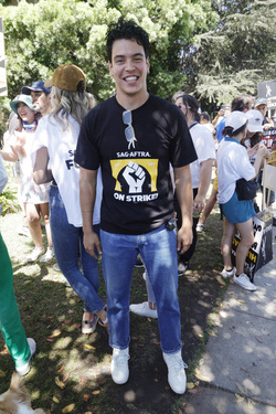 SAG AFTRA and WGA Strike At Warner Brothers Studios