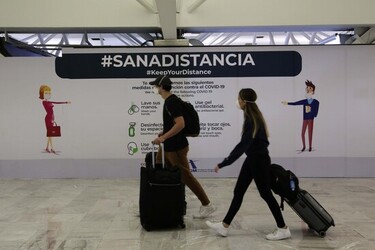 Mexico City Airport During The Coronavirus Pandemic