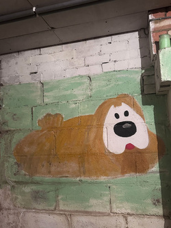 CREEPY DISNEY PICTURES IN BASEMENT OF NEW HOUSE