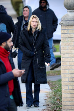 EXCLUSIVE Claire Danes and Mandy Patinkin Filming Homeland in NYC