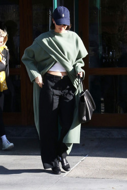 Kendall Jenner leaving Bar Pitti Restraurant NYC