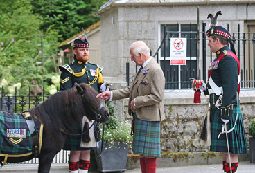 King Charles Is Greeted At The Gates Of Balmoral At The Start Of His Holiday