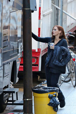 Jessica Chastain First Looks Molly s Game in Toronto