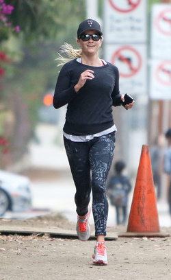 Reese Witherspoon is loving her morning workout routine