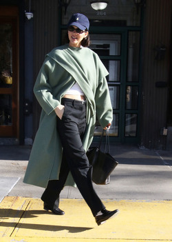 Kendall Jenner leaving Bar Pitti Restraurant NYC