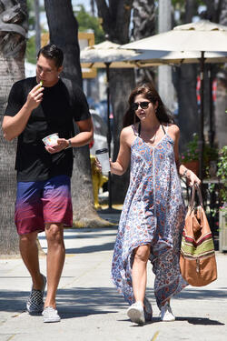 Selma Blair with son and Male Companion out for a Walk in Studio City Selma Blair with son and Male Companion out for a Walk in Studio City