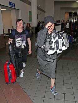 Mayim Bialik Has A Pet In Tow At LAX