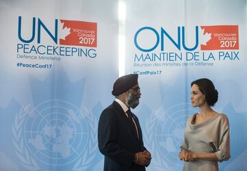 UN Special Envoy Angelina Jolie passionately speaks out about preventing sexual violence at peacekeeping summit in Vancouver
