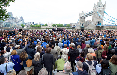 London Bridge terror attack vigil
