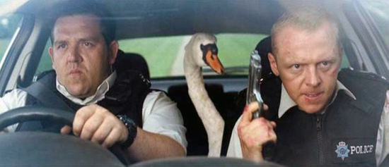 HOT FUZZ SWAN POLICE CAR HOT FUZZ SWAN POLICE CAR