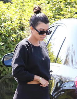 Kourtney Kardashian Is All Smiles After Treating The Kids To A Movie