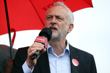 Jeremy Corbyn campaigning on Teesside