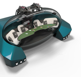 VIDEO Futuristic luxury submarine that looks like UFO offers cocktails and spa treatments 200 METRES below surface