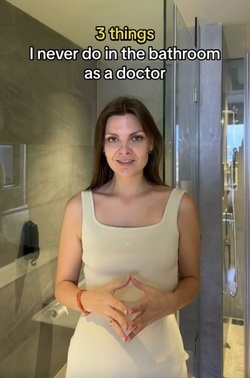 TikTok doctors shares disturbing reason you should ALWAYS put your hair up before going to the toilet