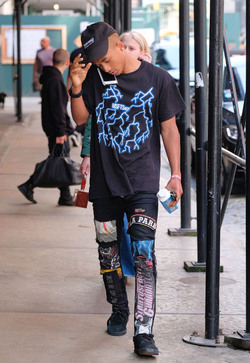 Jaden Smith out with a girl in Soho