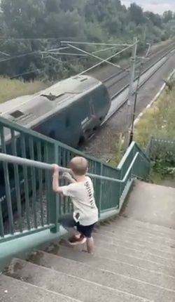 Five year old railway superfan gets dream day testing high speed Pendolinos after HOURS waving at tracks