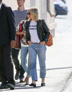 Kristen Bell arrives at Jimmy Kimmel show