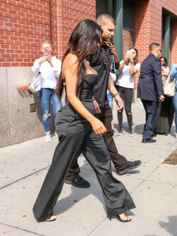 Kim Kardashian Heads to an Appearance on The View
