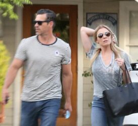 LeAnn Rimes and Eddie Cibrian casaual in Beverly Hills
